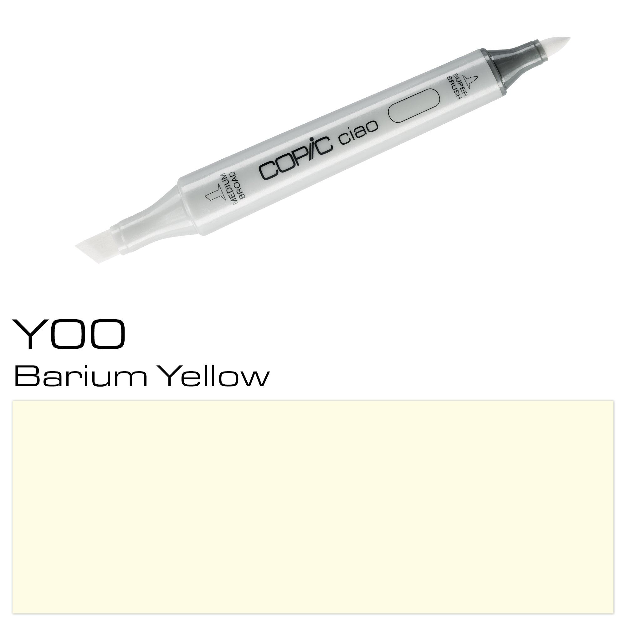 Pennarello colorato COPIC Ciao - (Y-02) giallo canarino, per arte e artigianato, colorazione, grafica, evidenziatore, design, anime, professionisti e principianti, materiale artistico e libri da colorare