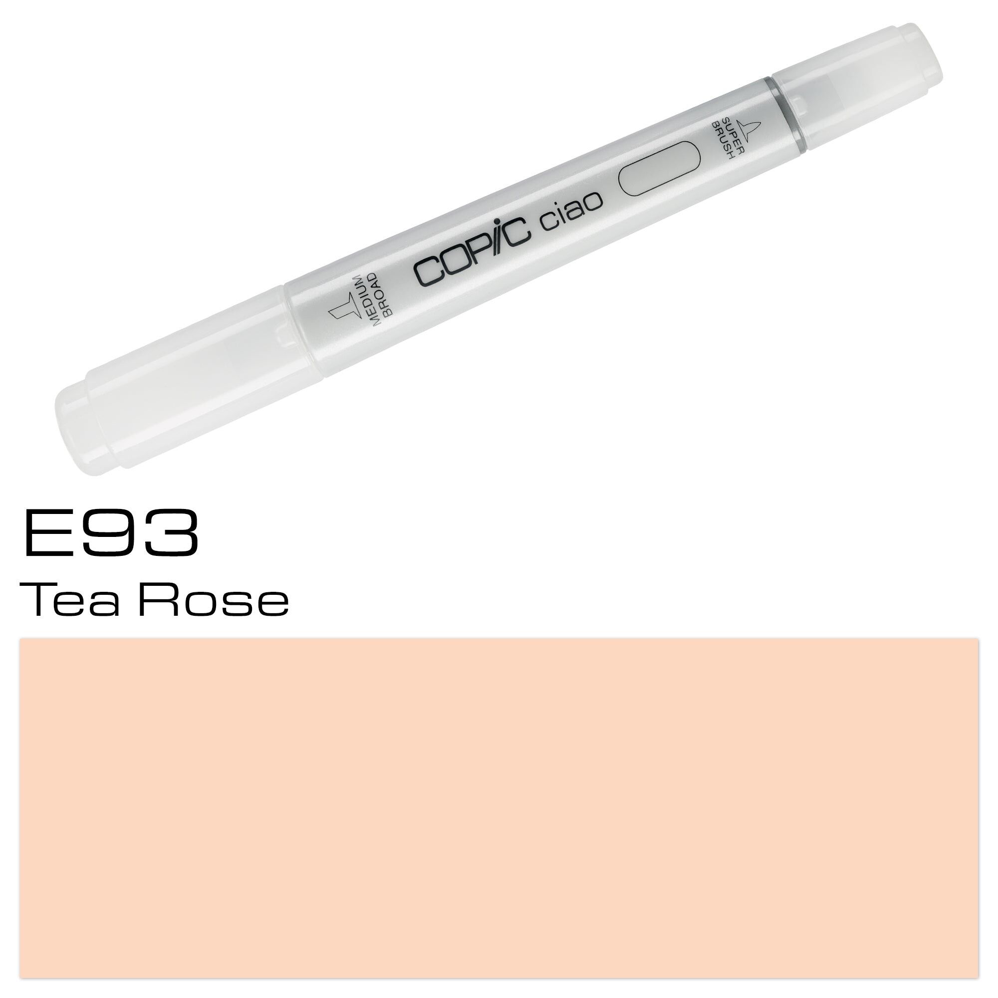 COPIC Ciao Coloured Marker Pen - (E-93) Tea Rose, For Art & Crafts, Colouring, Graphics, Highlighter, Design, Anime, Professional & Beginners, Art Supplies & Colouring Books