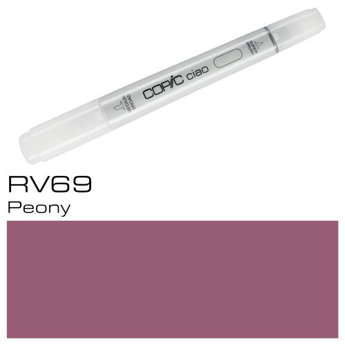 COPIC Ciao Coloured Marker Pen - (RV-69) Peony, For Art & Crafts, Colouring, Graphics, Highlighter, Design, Anime, Professional & Beginners, Art Supplies & Colouring Books