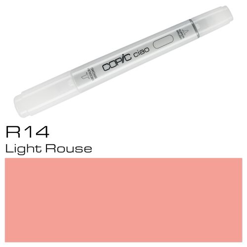 COPIC Ciao Coloured Marker Pen - (R-14) Light Rouge, For Art & Crafts, Colouring, Graphics, Highlighter, Design, Anime, Professional & Beginners, Art Supplies & Colouring Books