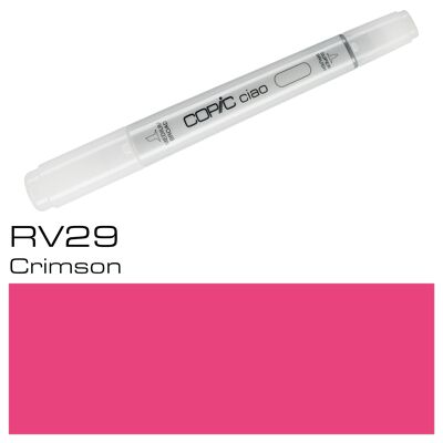 COPIC Ciao Coloured Marker Pen - (RV-29) Crimson, For Art & Crafts, Colouring, Graphics, Highlighter, Design, Anime, Professional & Beginners, Art Supplies & Colouring Books