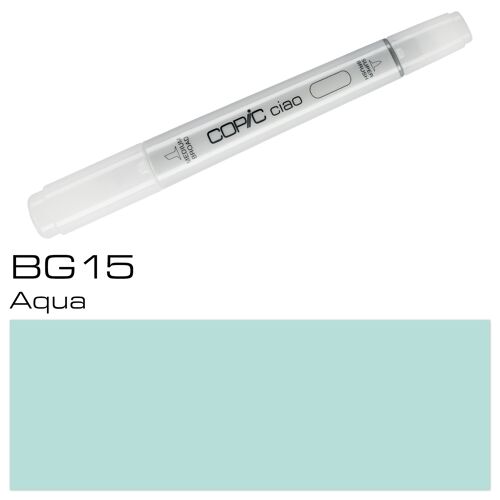 COPIC Ciao Coloured Marker Pen - (BG-15) Aqua, For Art & Crafts, Colouring, Graphics, Highlighter, Design, Anime, Professional & Beginners, Art Supplies & Colouring Books