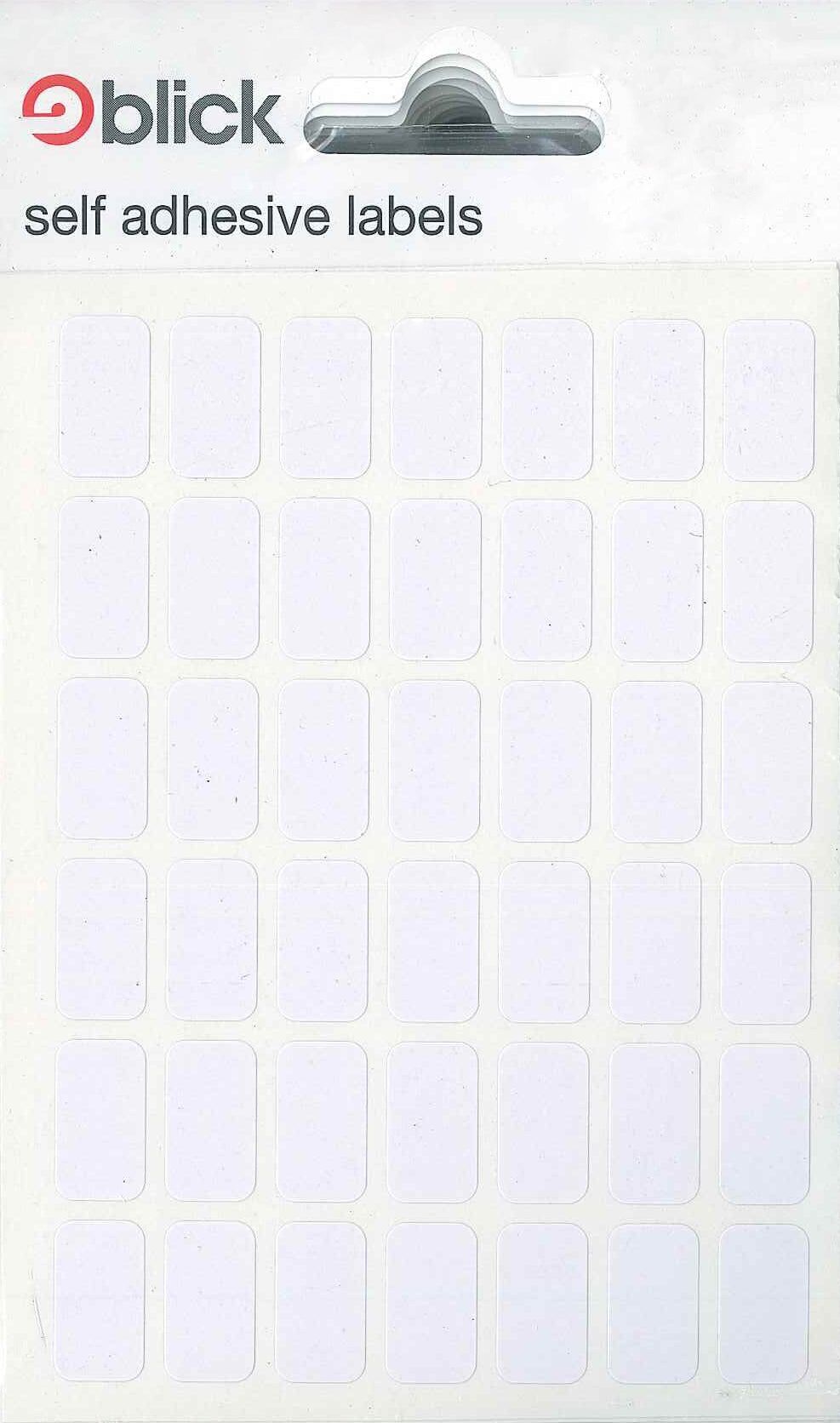Adesivi autoadesivi Blick, 9 mm x 16 mm, rettangolari, bianchi, 294 etichette