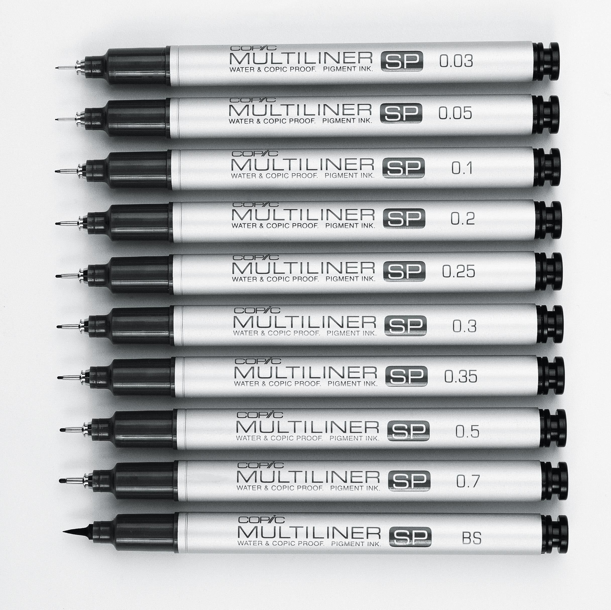 Copic Multiliner SP, Nero, 0.3 millimetri