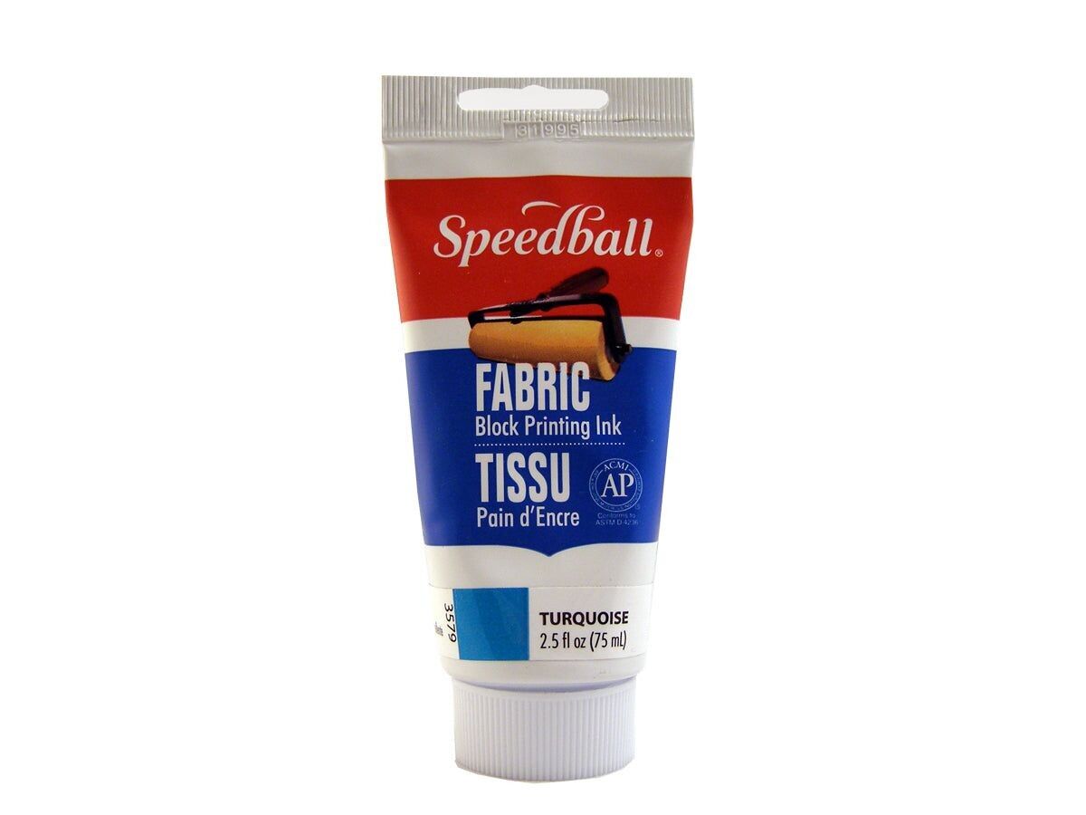 Inchiostro per stampa su tessuto Speedball, turchese, 2.5 once