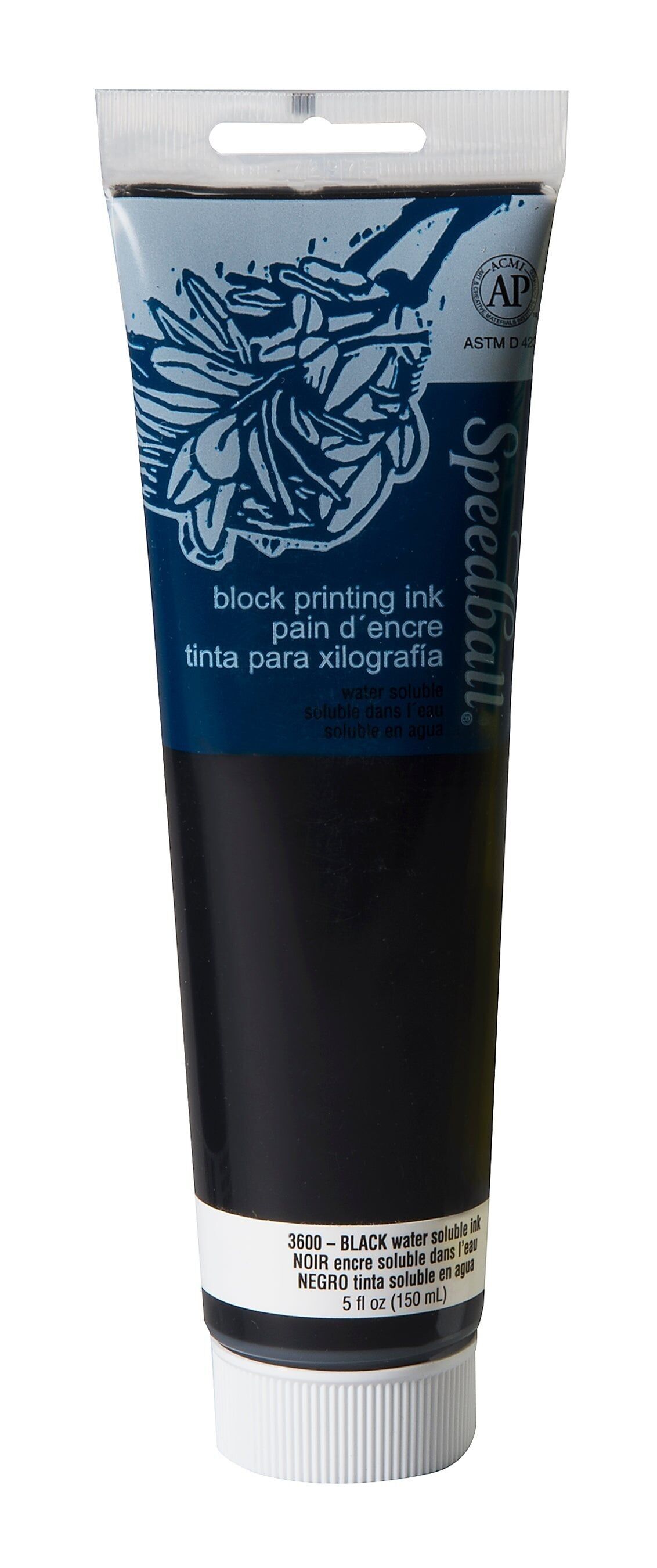 Speedball wasserlösliche Blocktinte, Schwarz, 5 oz