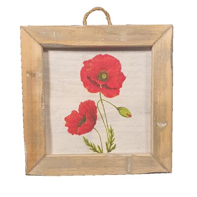 amapolas de madera sola