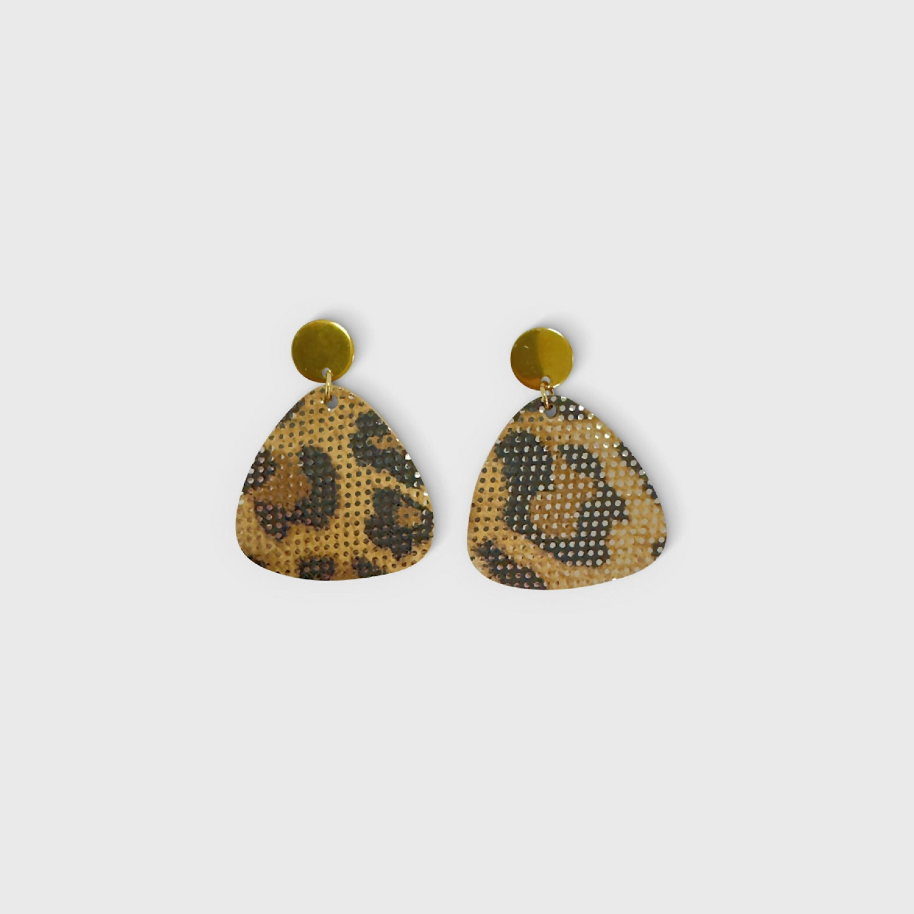 Leopard Print Pick Earrings