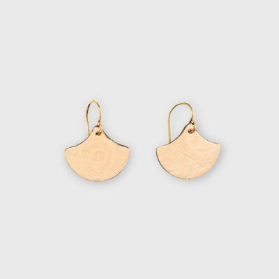 Light pink Gingko earrings 2cm