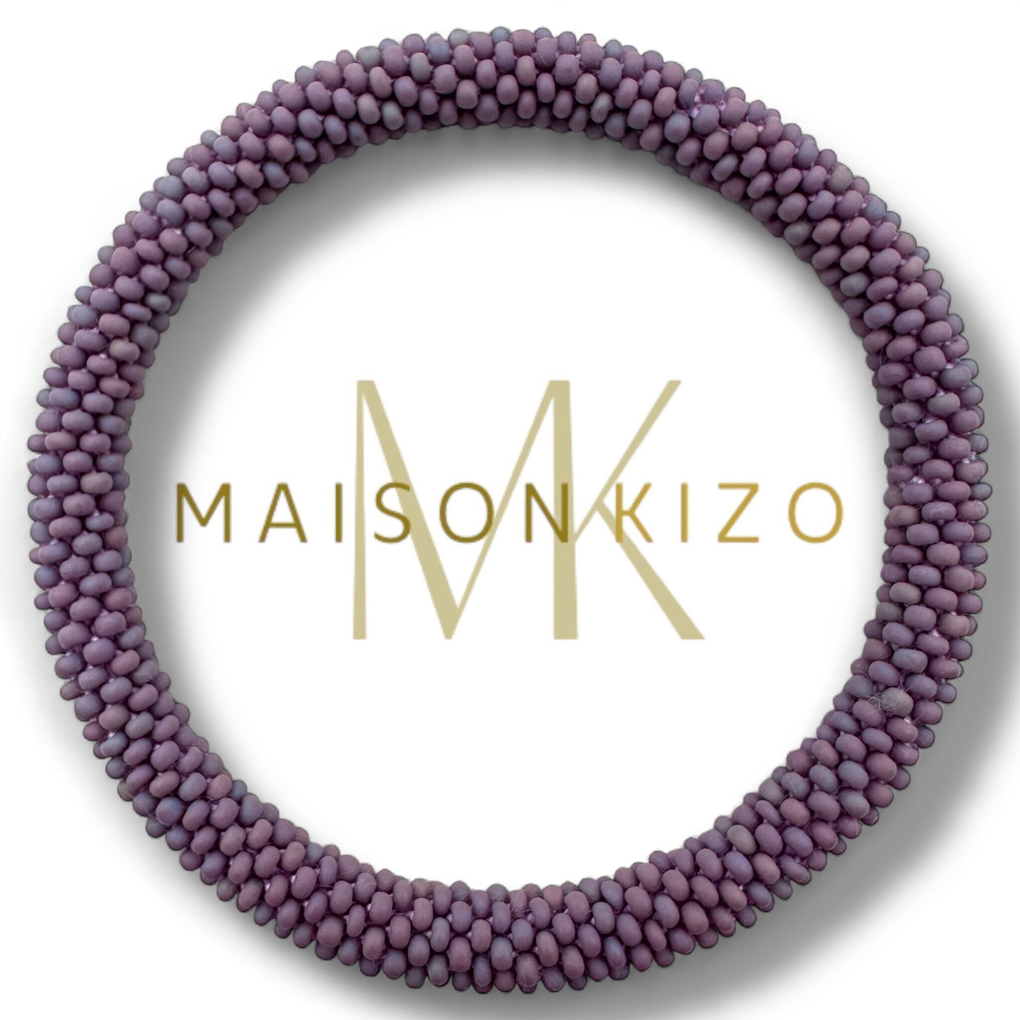 Bracciale nepalese malva opaco