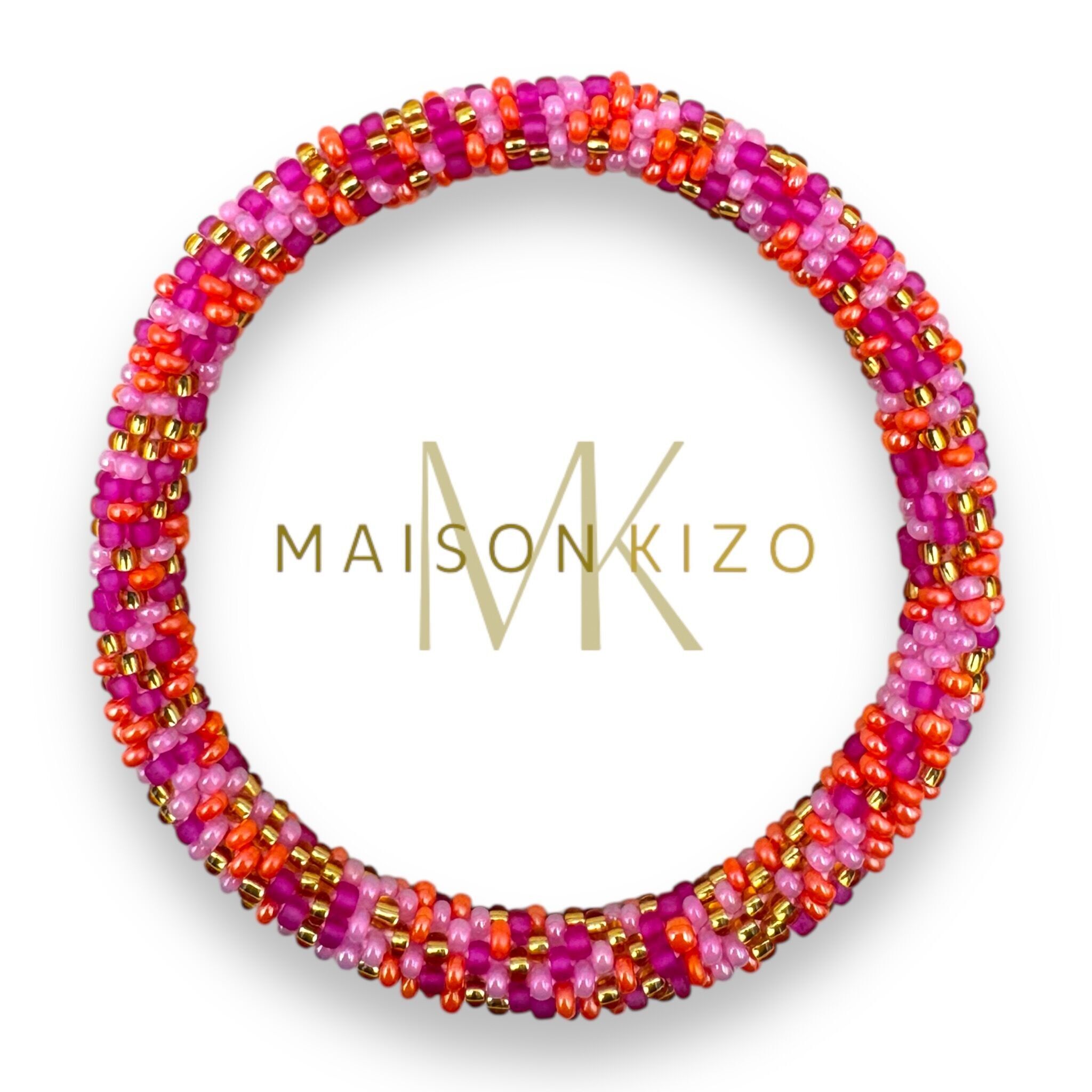 Pink Confetti Nepalese Bracelet R10