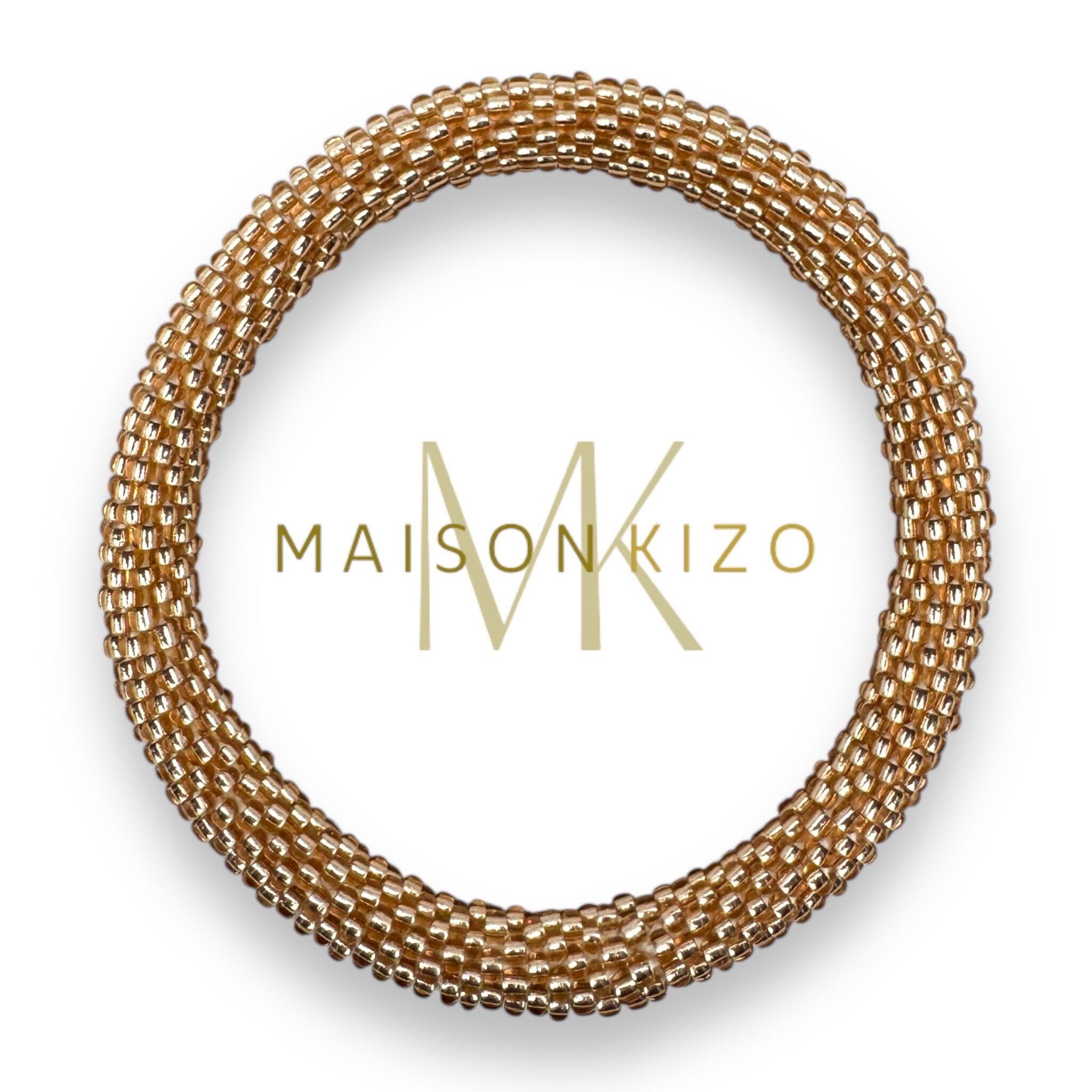 Nepalese Bracelet Pale Pink Salmon R24