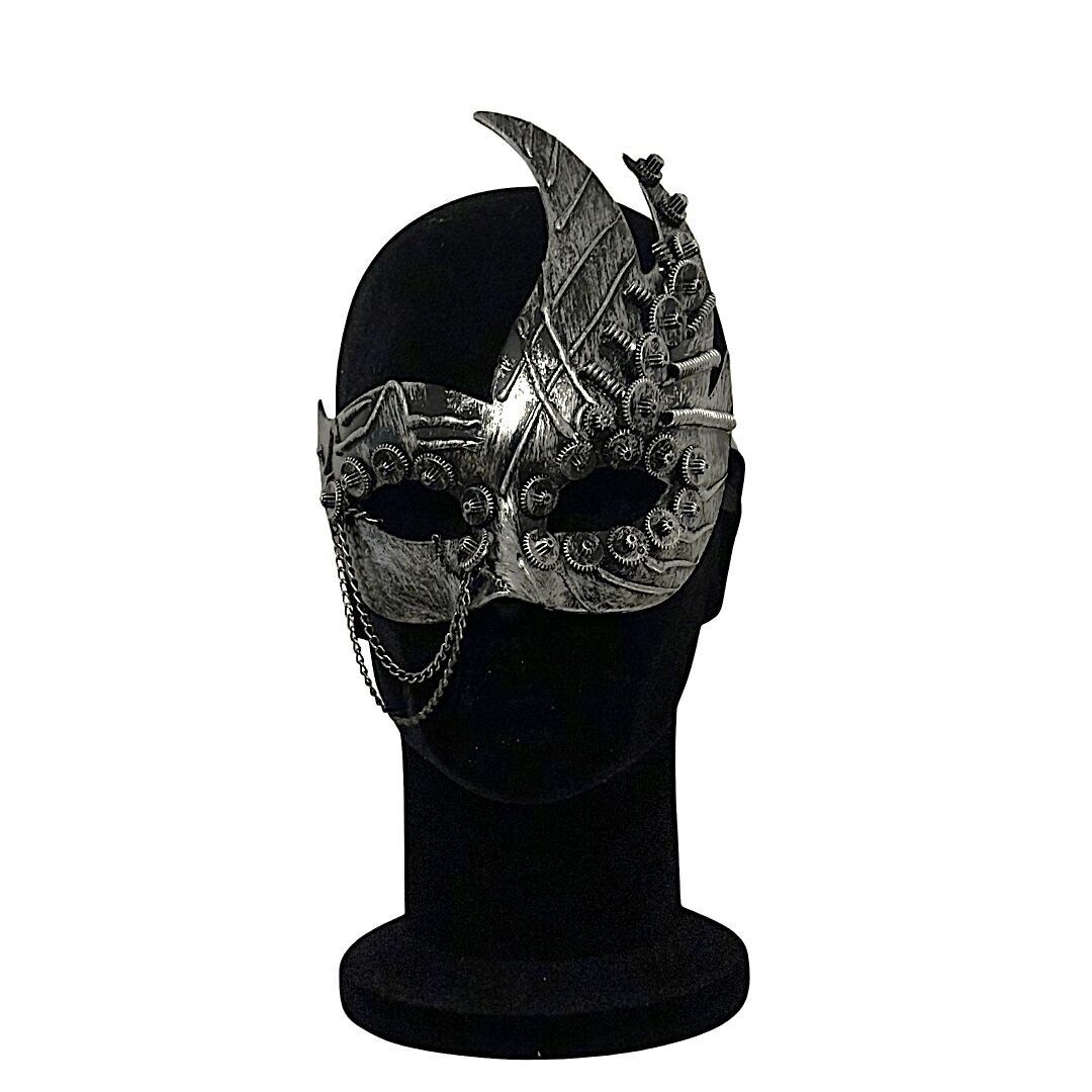 Steampunk-Maske mit Stacheln