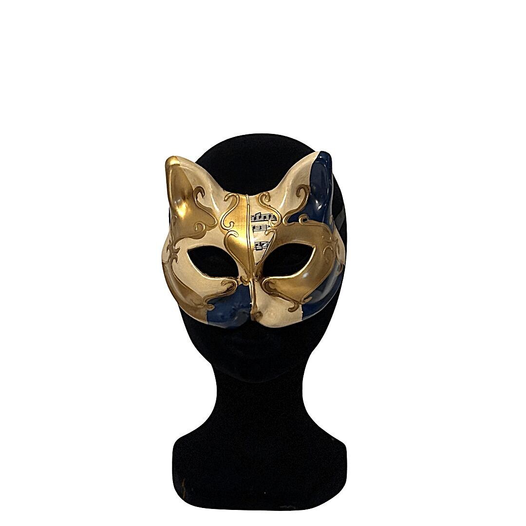 Venezianische Kinderkatzenmaske. Set bestehend aus 6 Teilen mit 6 Farben