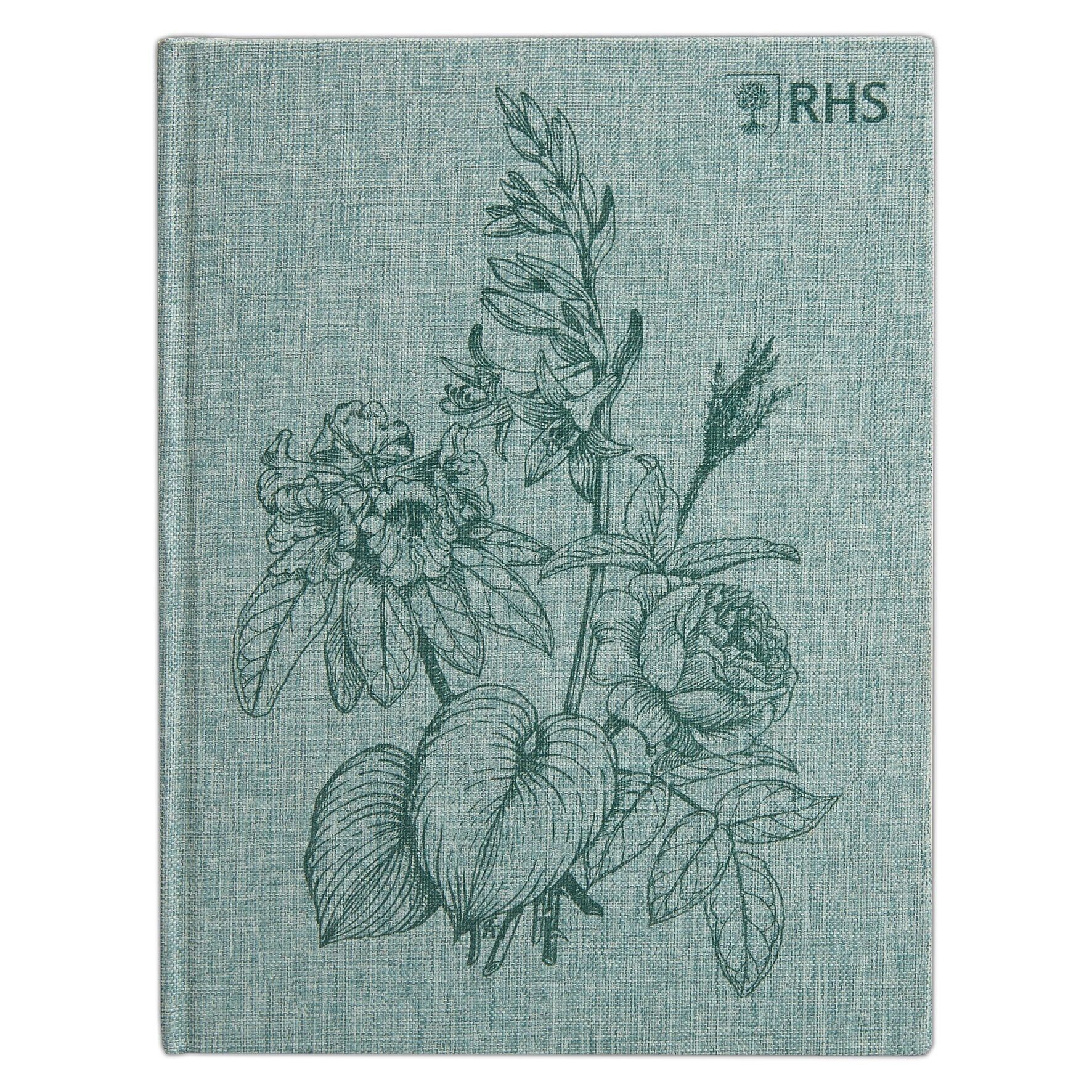 RHS The Royal Horticultural Society 160 pagine album da disegno con copertina rigida (90 gsm), Botanical Canvas, A5, multicolore, per schizzi, disegno, scrapbooking, appunti, idee, pittura, acrilico, acquerello
