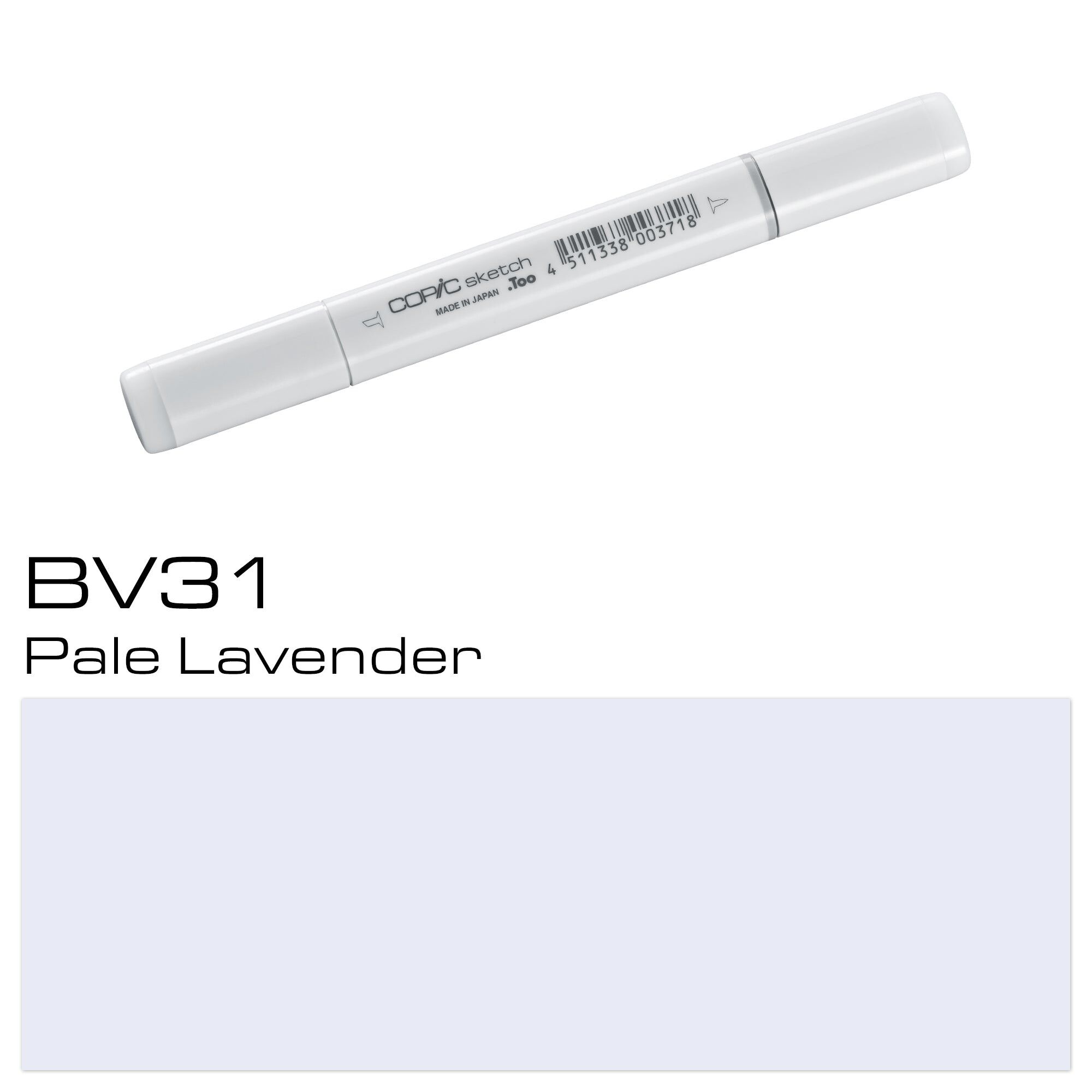 COPIC Sketch Farbmarker - (BV-31) Blasses Lavendel, für Kunst & Handwerk, Ausmalen, Grafiken, Textmarker, Design, Anime, Profis & Anfänger, Künstlerbedarf & Malbücher