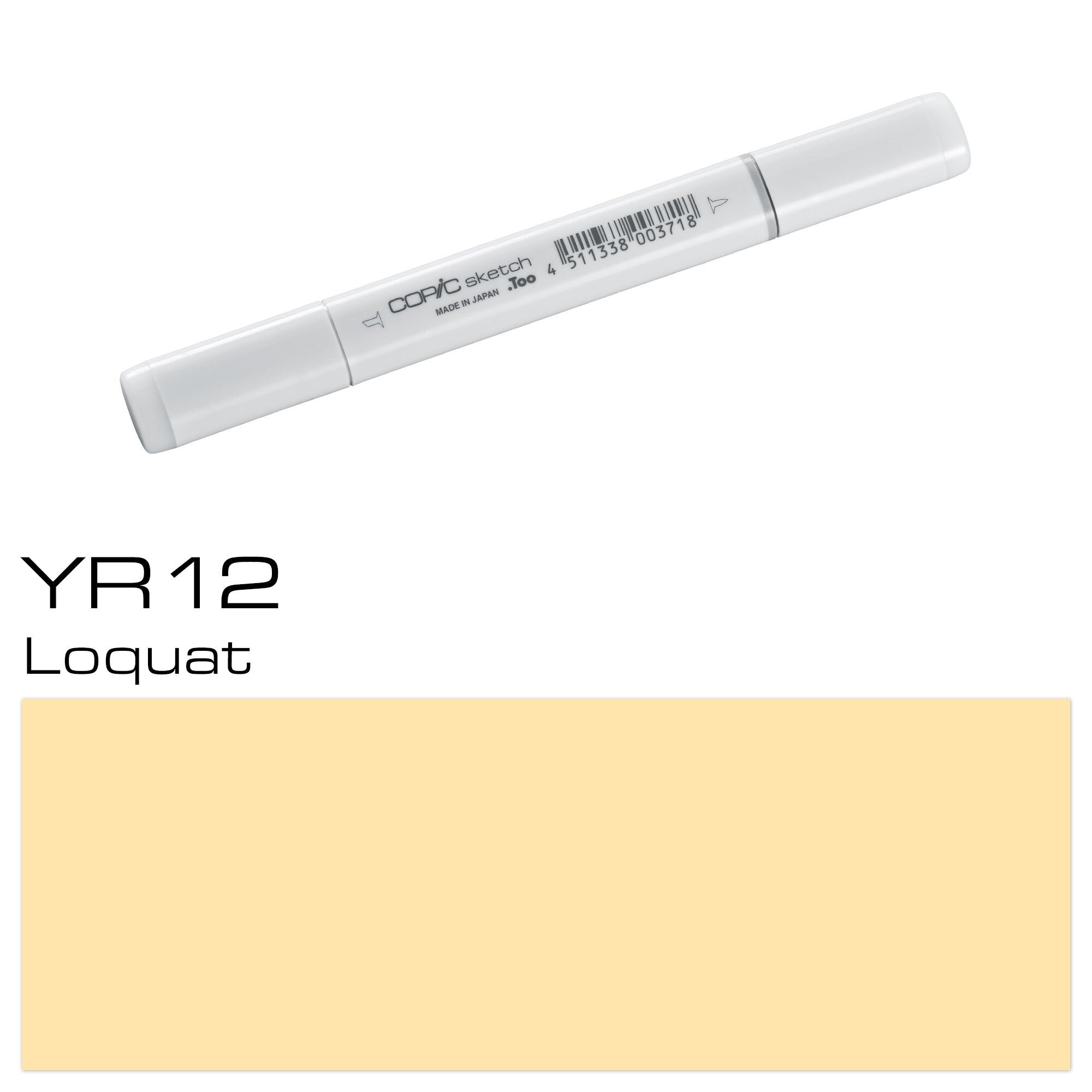 Marqueur de couleur COPIC Sketch - (YR-12) Loquat, pour l'art et l'artisanat, le coloriage, les graphiques, le surligneur, le design, l'anime, les professionnels et les débutants, les fournitures d'art et les livres de coloriage