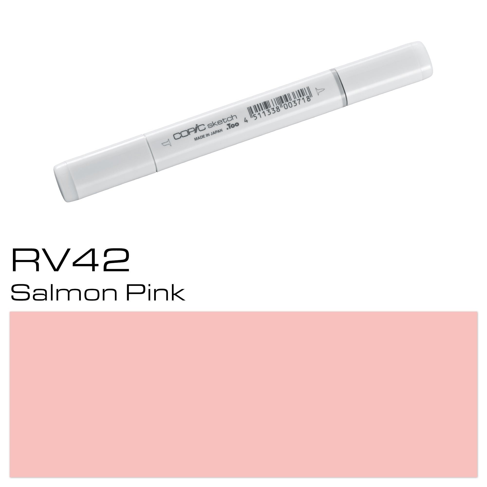 COPIC Sketch Coloured Marker Pen - (RV-42) Salmon Pink, For Art & Crafts, Colouring, Graphics, Highlighter, Design, Anime, Professional & Beginners, Art Supplies & Colouring Books