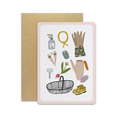Secret Garden Tools - Postcard