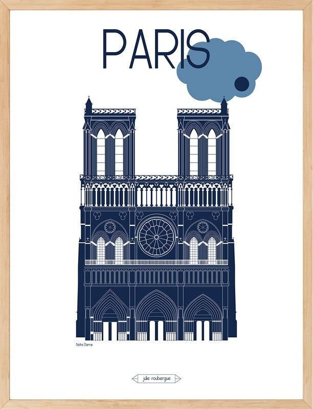 Poster PARIGI, Notre Dame