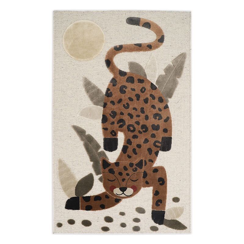 Tappeto per cameretta per bambini LITTLE JAGUAR TOFFEE