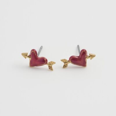 Boucles d'oreilles en forme de cœur