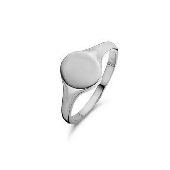 Bague sceau argent 9x20mm 1