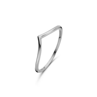 Bague triangle argent 4x18mm