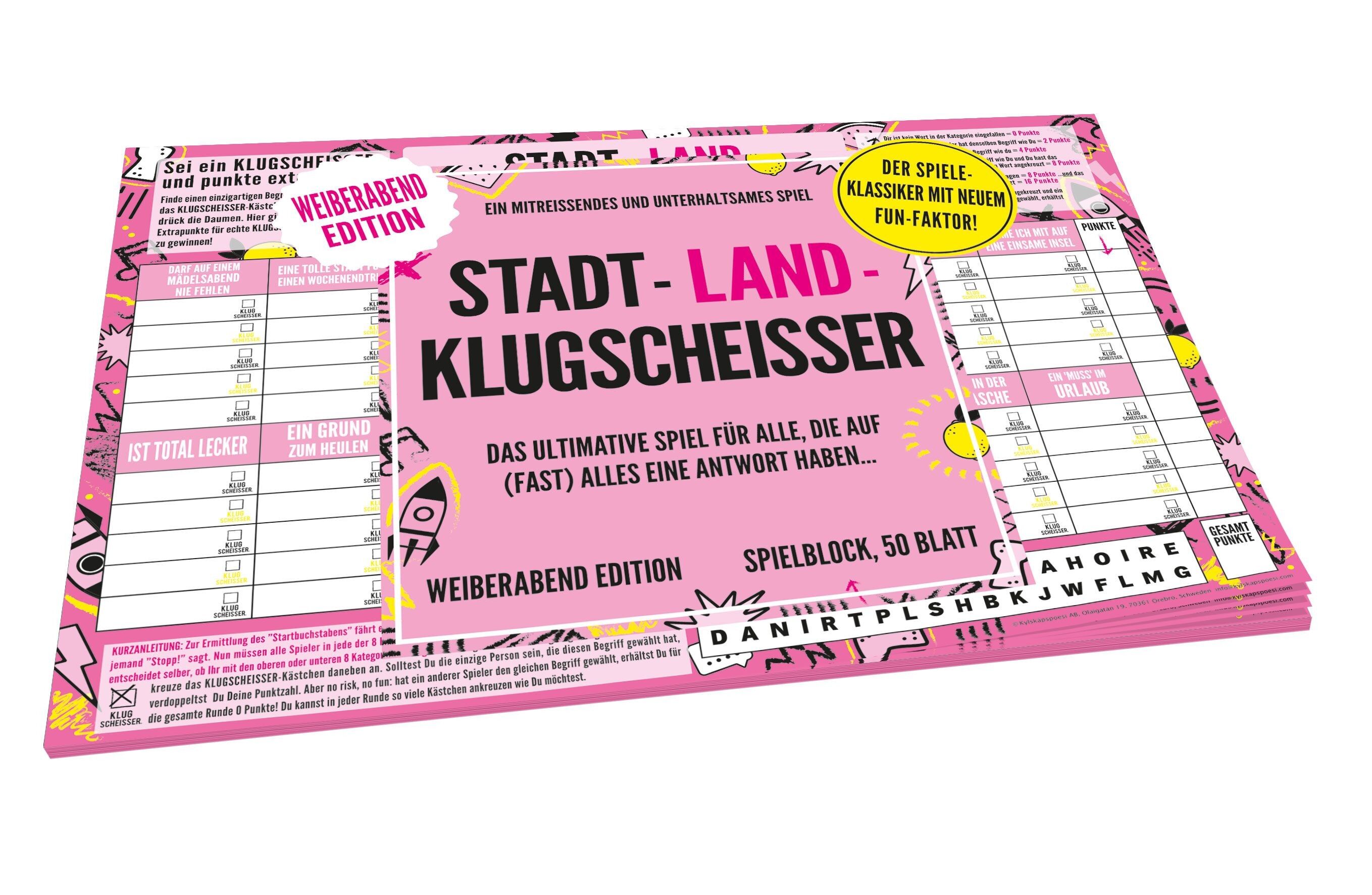 Stadt-Land-Klugscheisser - WEIBERABEND