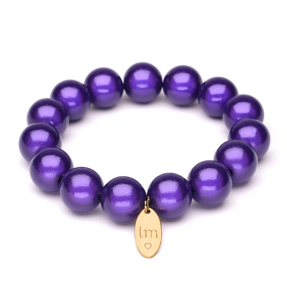 Bracciale LizzyMae Viola scuro 14mm