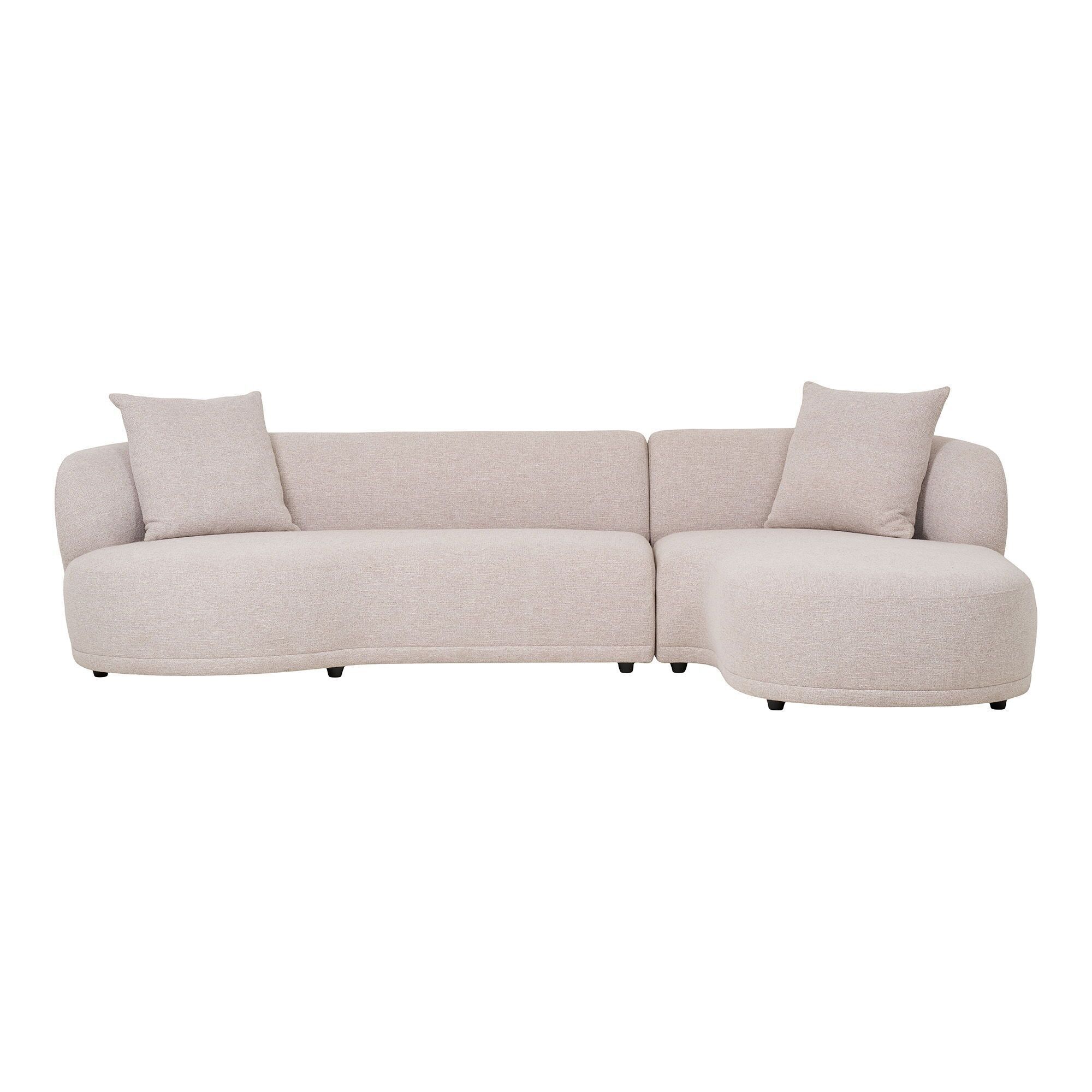 Kingston Sofa - Sofa with 2 cushions, right facing, natural, HN1295