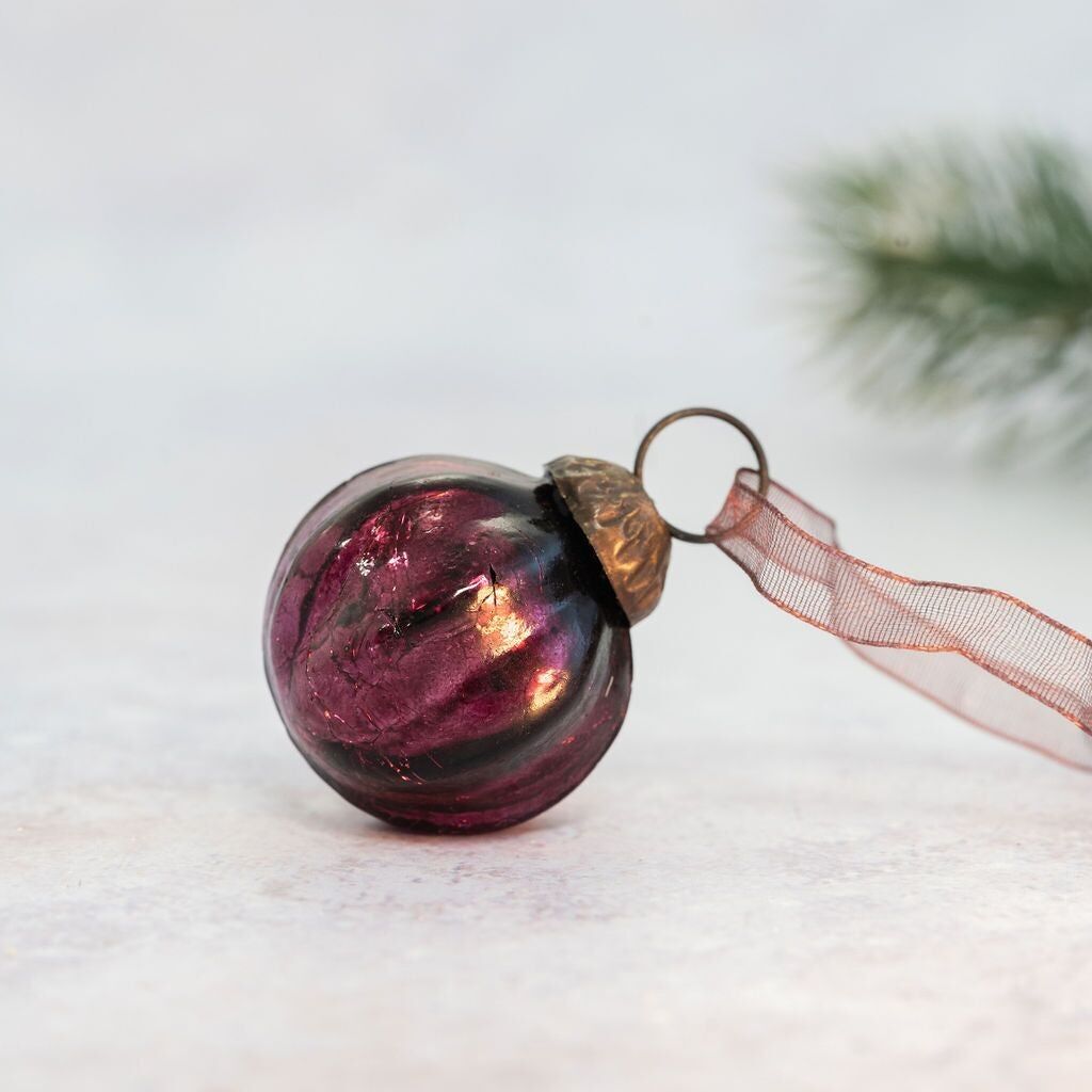 Lot de 6 petites boules de côtes de 1" aux craquelins de mûre