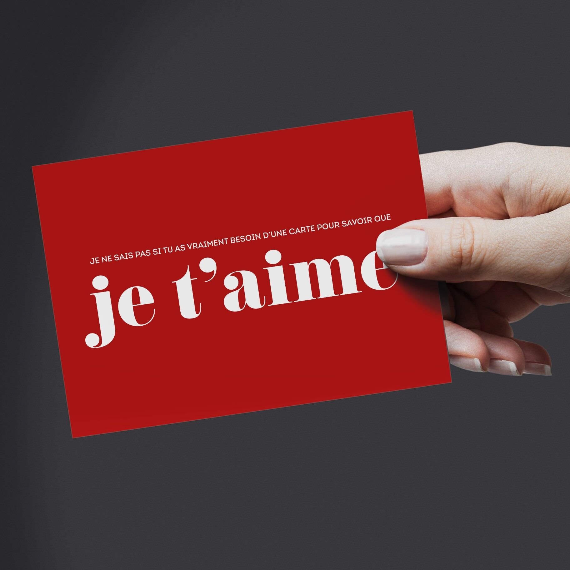 „Liebes“-Karte: Ich weiß nicht, ob Sie eine Karte (mit Umschlag) brauchten