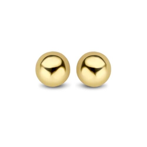 Silver earstuds 4mm ball gold plated