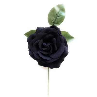 Fiore Flamenco Capelli Medi Ø13cm Nero