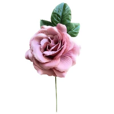 Fiore Flamenco Capelli Medi Ø13cm · Rosa Antico Scuro
