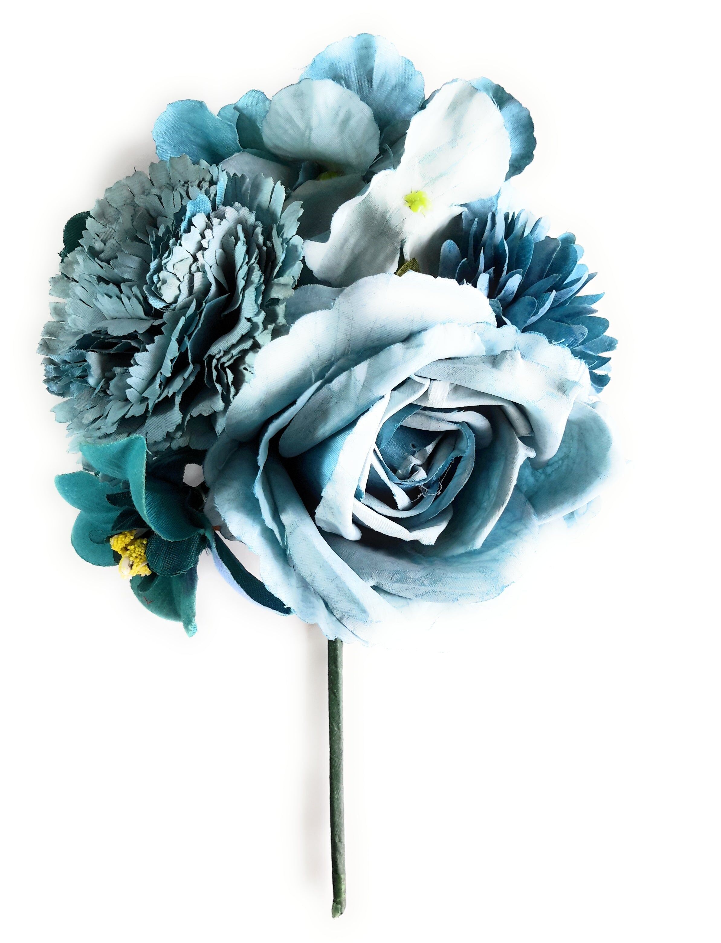 Bouquet di Fiori di Flamenco Fiera d'Aprile Blu di Siviglia