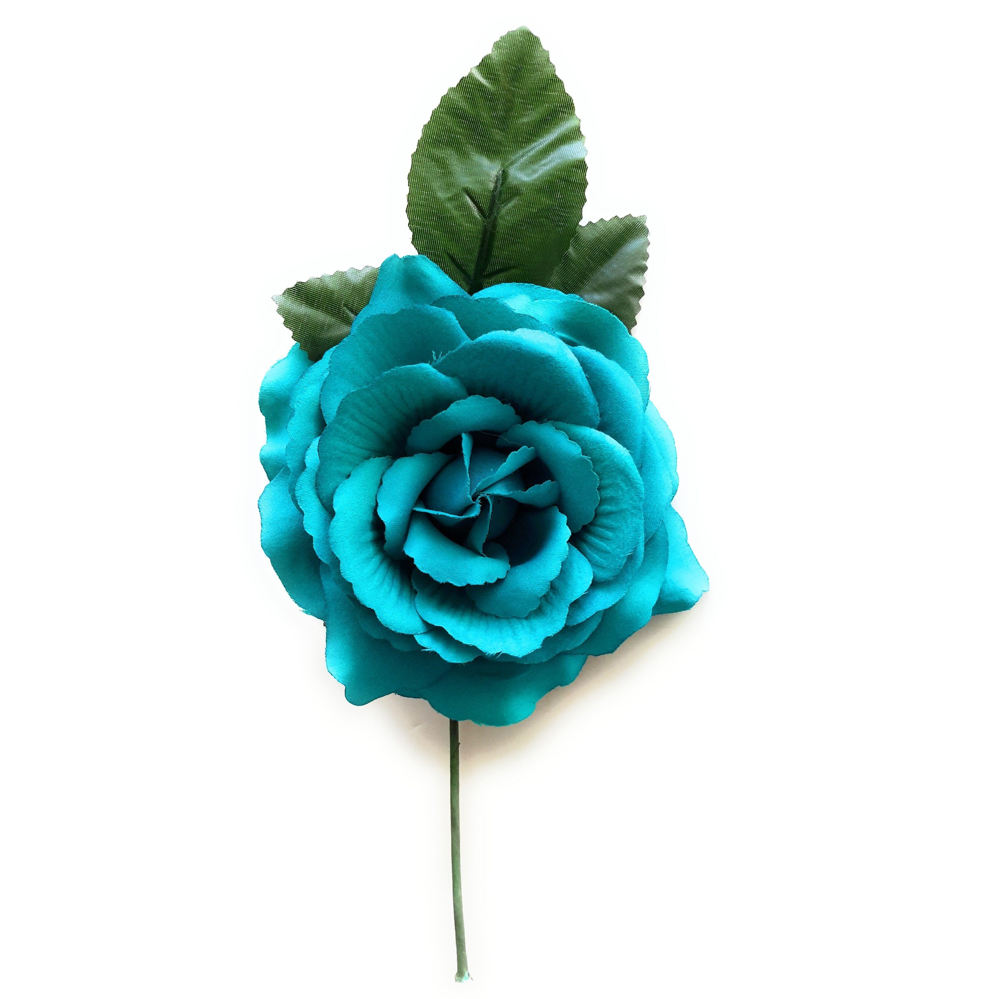 Fiore Flamenco Capelli Medi Ø13cm Turchese