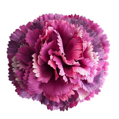 Clavel Flamenco Flor Pelo Ø9cm · Tonos Malva