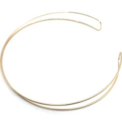 Golden Double Ring Choker 2 Gold Rings