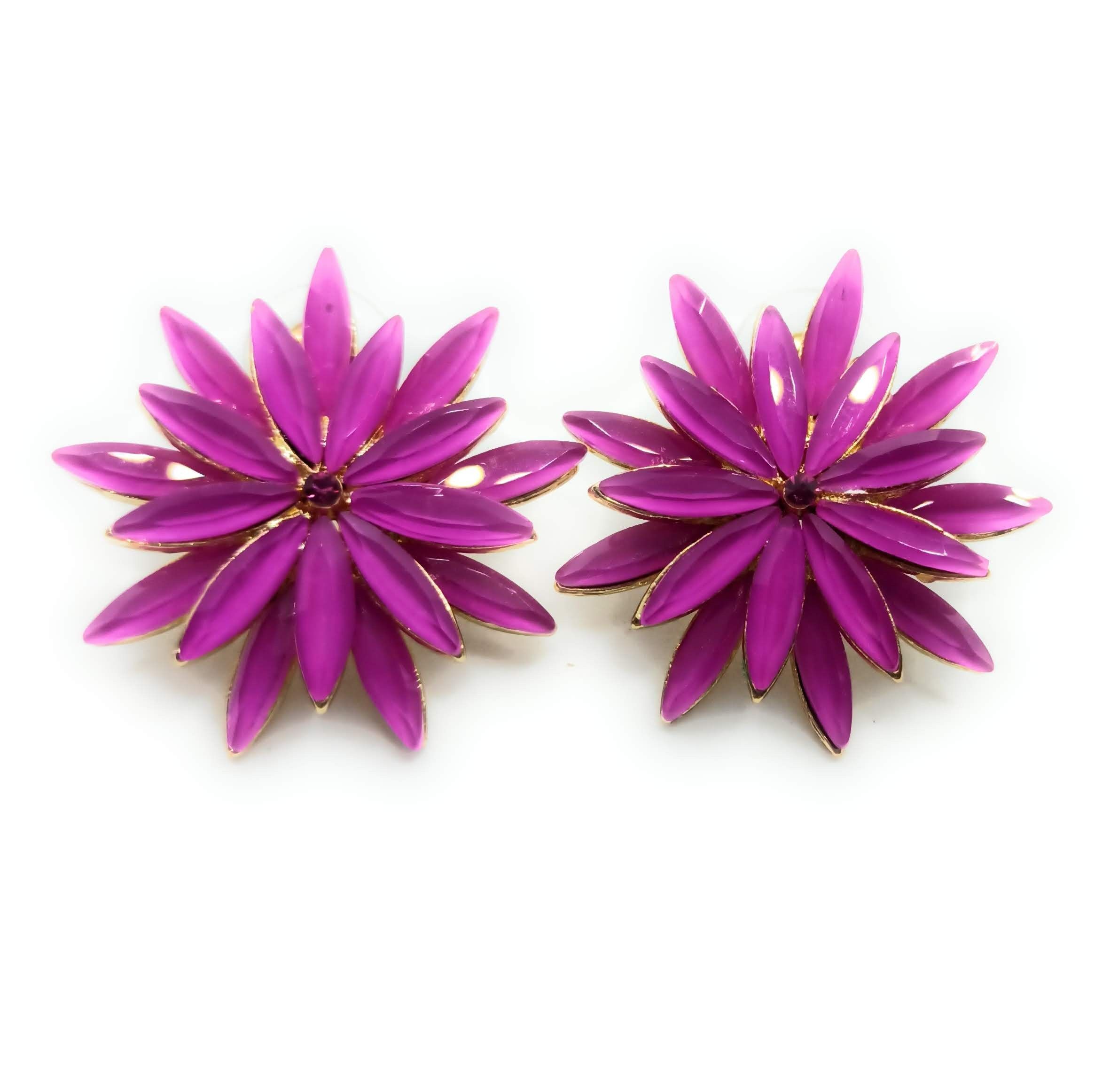 Orecchini Margherita Cristallo Bougainvillea, Oro