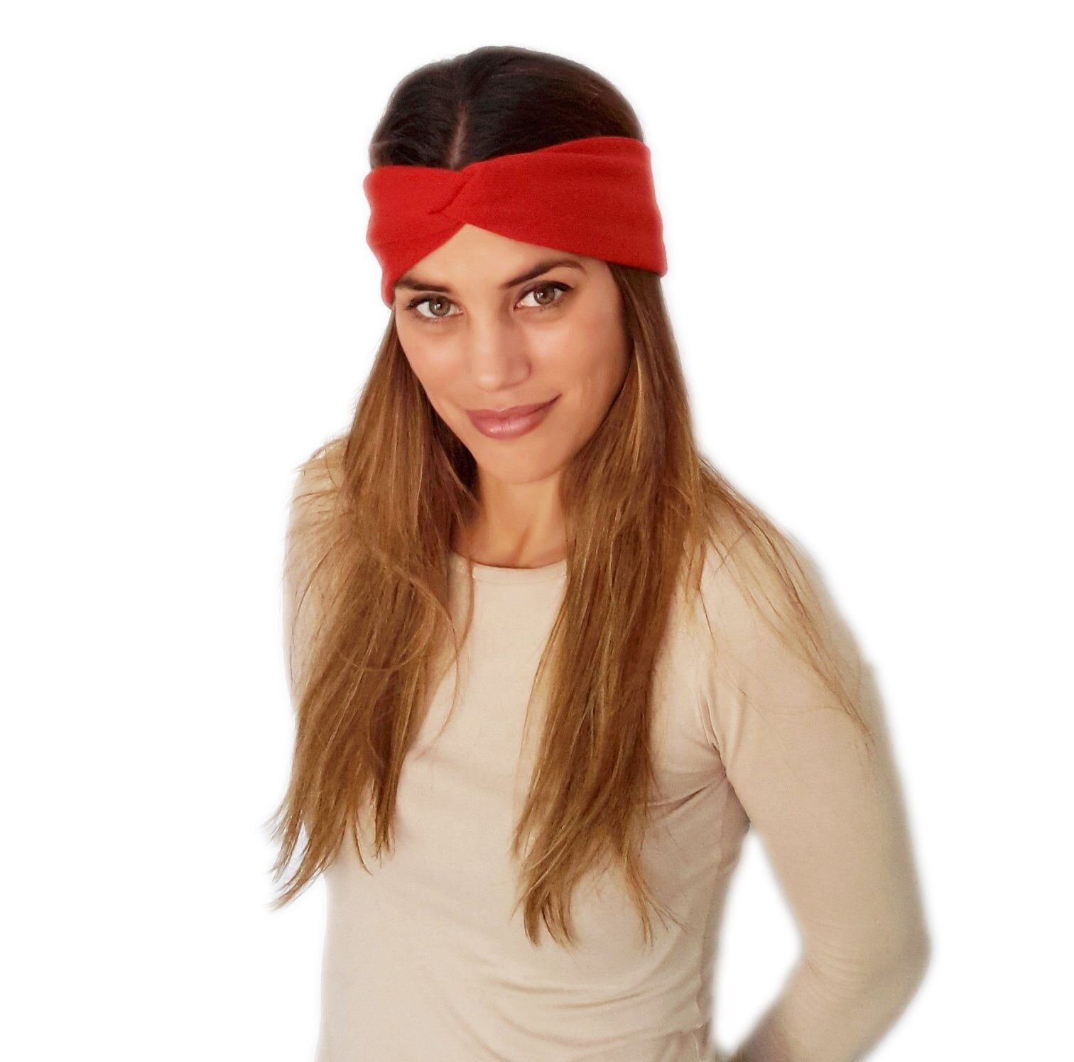 Elastic Hair Band with Knot Red (Autumn-Winter)