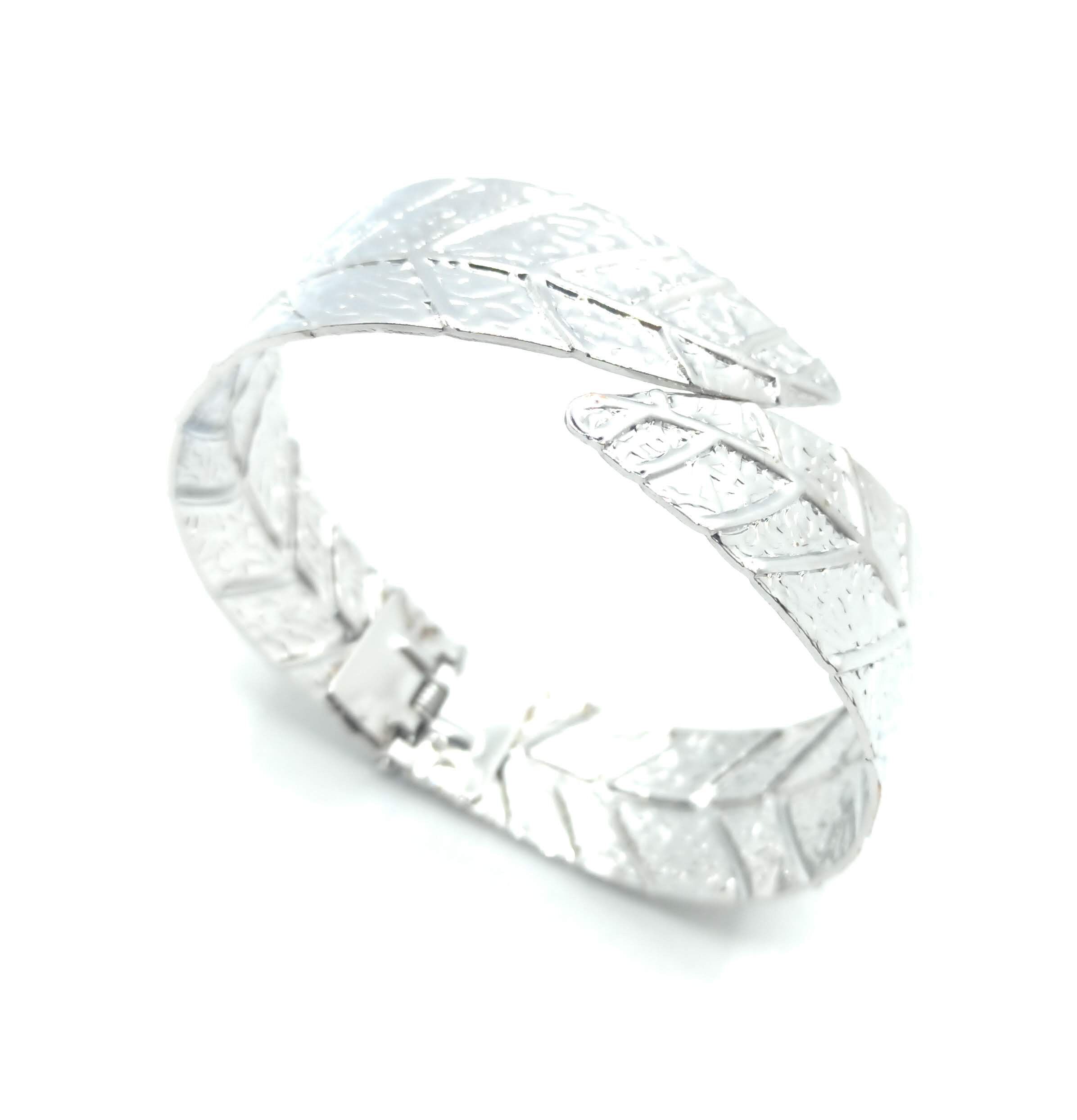 Bracciale Foglia Argento