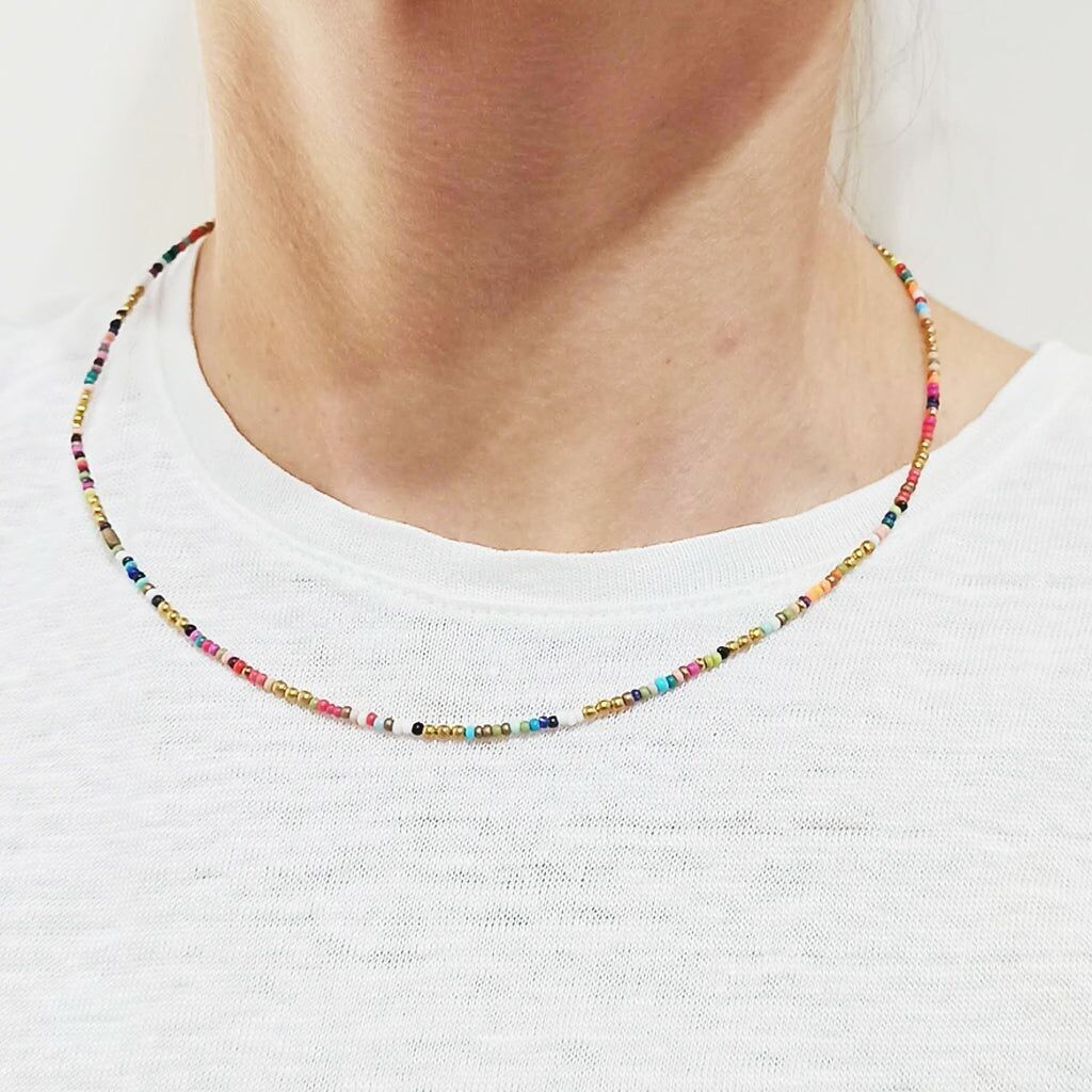 Collana con perline · Multicolor