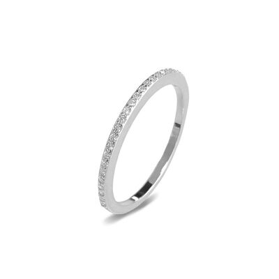 Silver ring stackable 2x20mm
