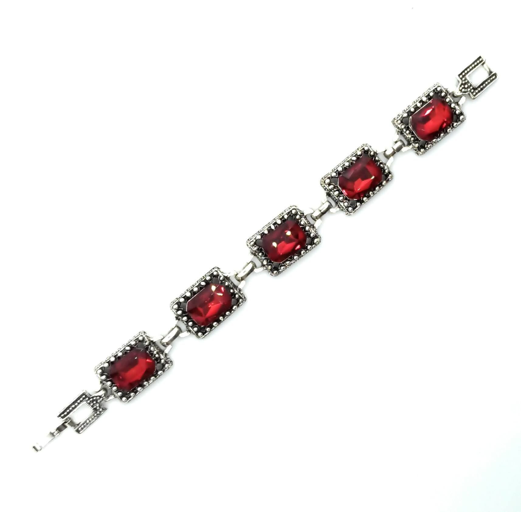 Bracciale in cristallo · Rosso