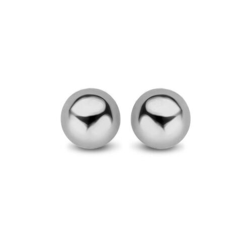 Silver earstuds 4mm ball rhodium plated