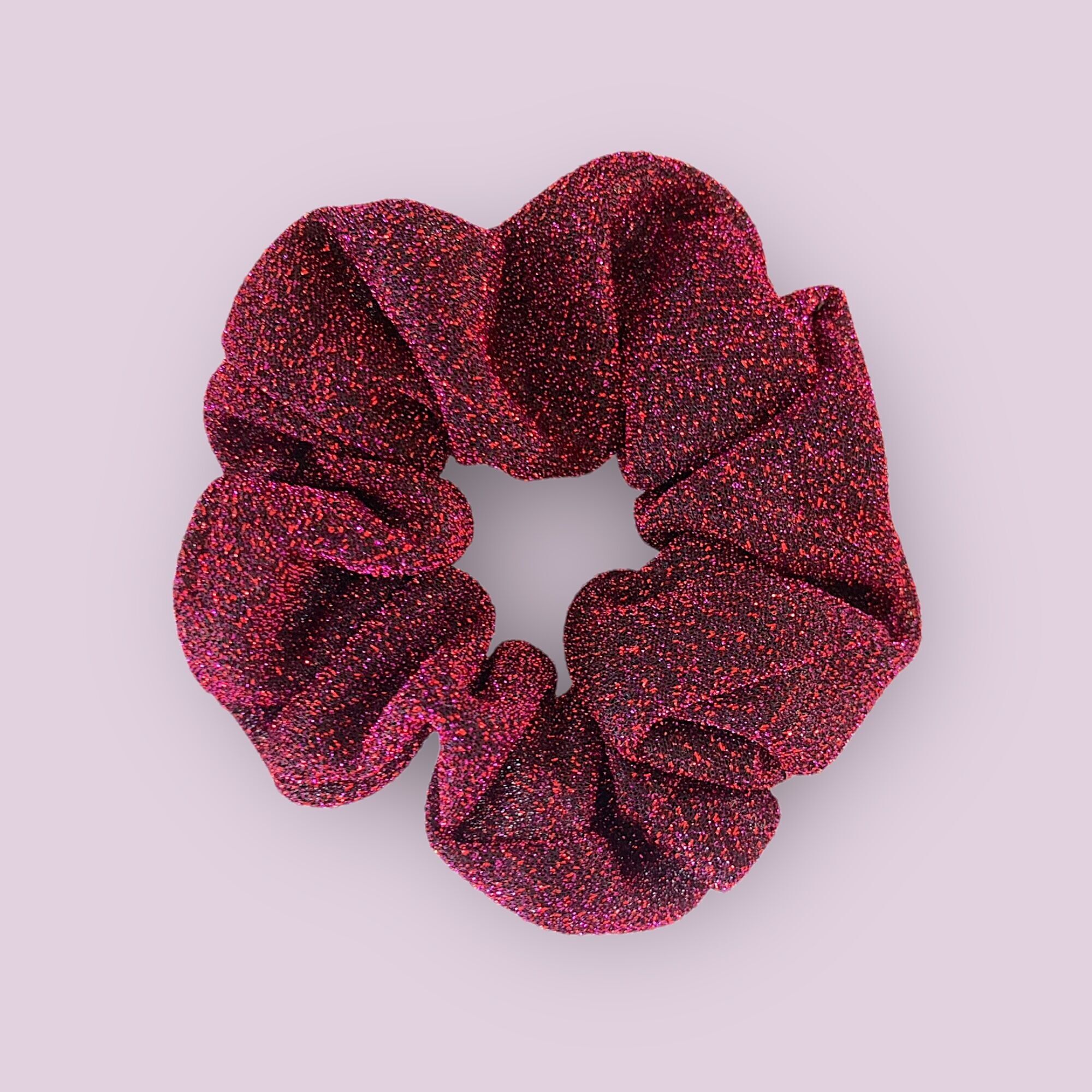 Sequin scrunchie - Cherry