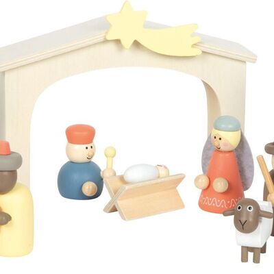 Crèche de Noël en bois Crèche de Noël | Noël | Jouets en bois