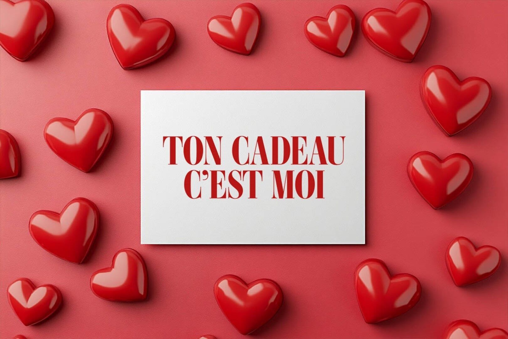 Karte „Liebe“: Dein Geschenk bin ich (mit Umschlag)